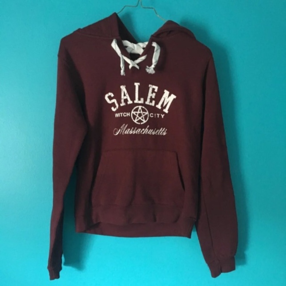 salem sweatshirt & devil/angel shirt